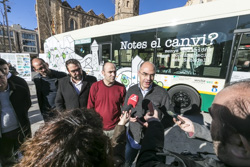 El nou bus híbrid de Sabadell es presenta en societat 